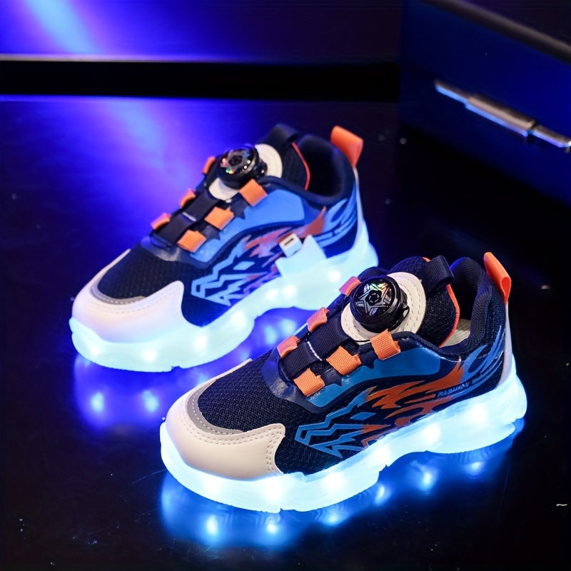 Kids Shoes Flashlight Shoes With Remote YUNICUS Kids LED Light Up