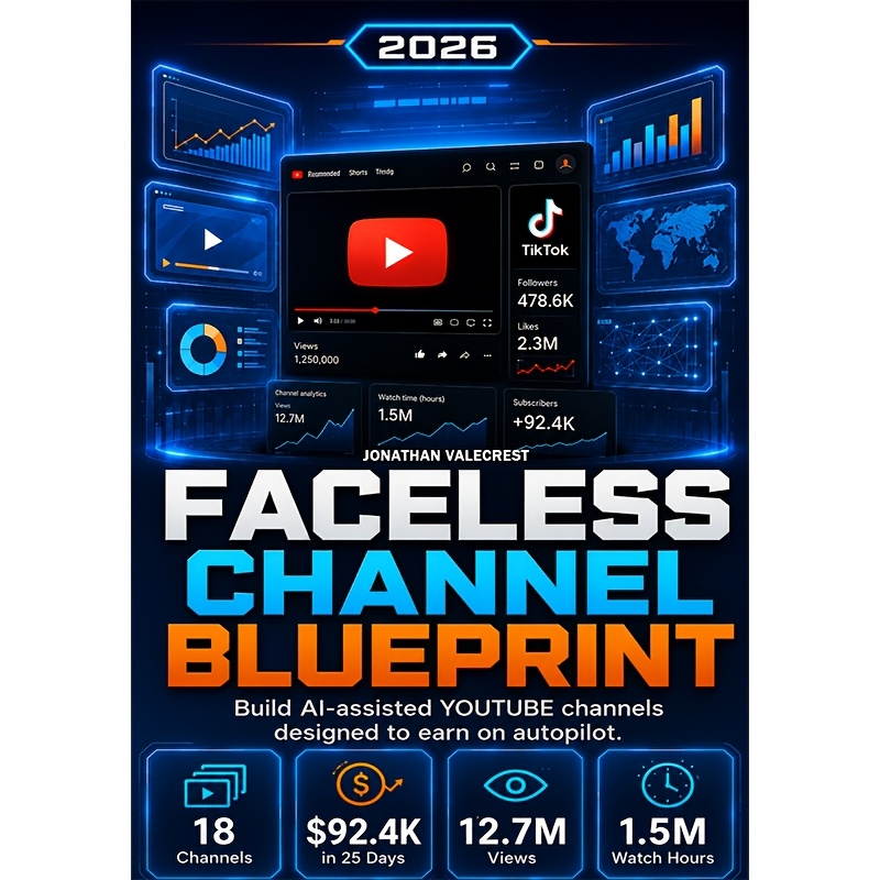 item picture faceless channel blueprint 2026       channels designed to earn on   with   strategies for growth   and  
