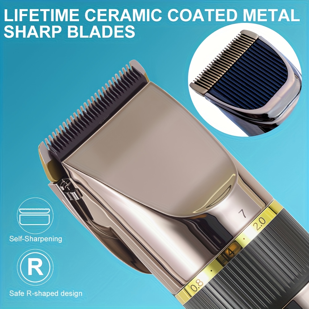 Mannen Elektrische Haartrimmer Set Baardtrimmer Sijdeburns Gravure Thuis Kapsel, Persoonlijke Verzorging Set Modieuze Styling Tools