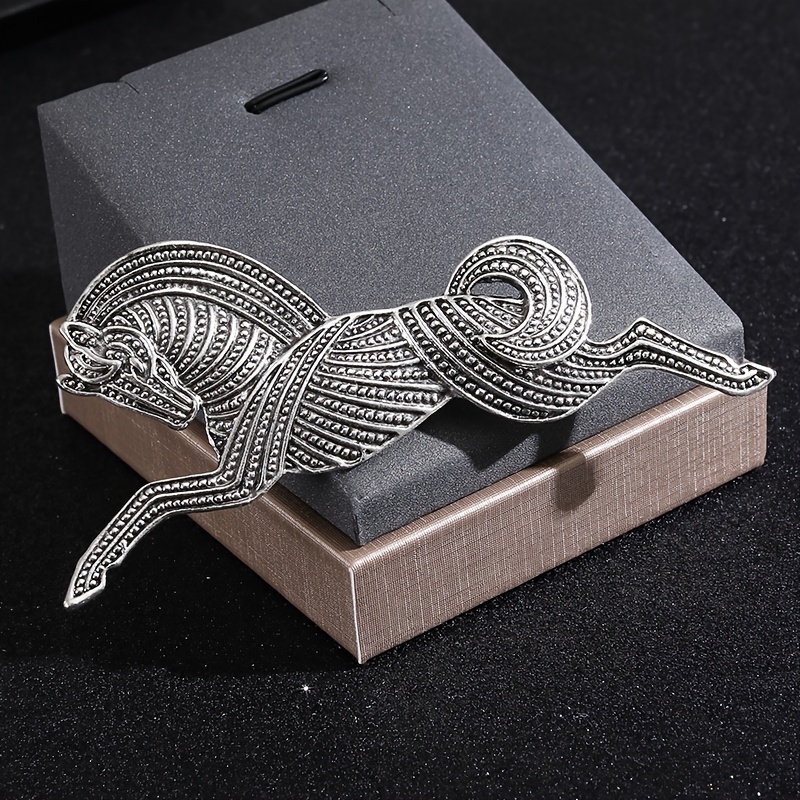 Fashion Vintage Personality Horse Alloy Brooch For Women Men Claais Design Suit Coat Pin Badges