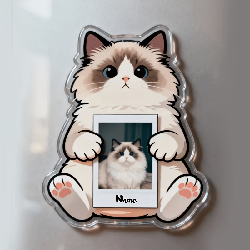 TEMU Magneti da frigorifero personalizzati 2D in acrilico a forma - Carica le tue foto e testi, con un design con di , decorazioni da cucina in
