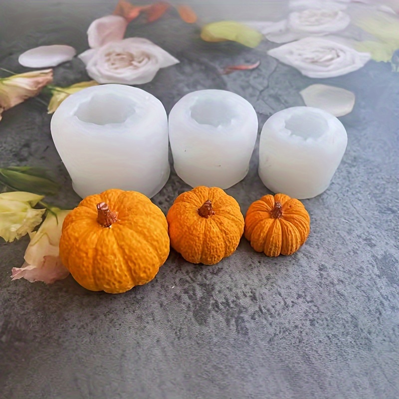 

Halloween Pumpkin Silicone Mold For Candle Making, Aromatherapy & Cake Decorating - Tool