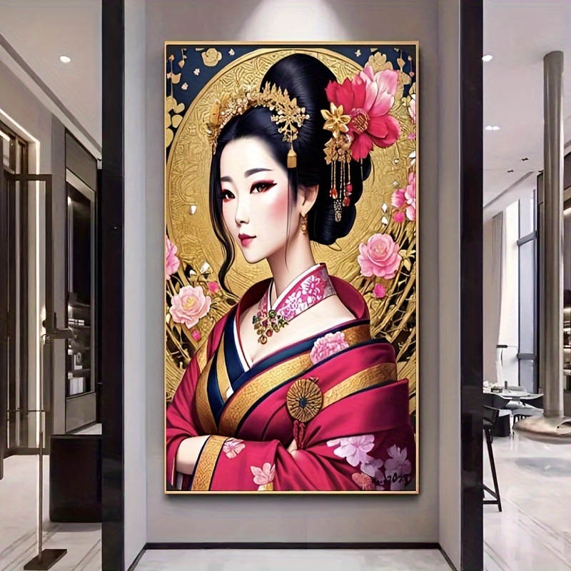

50x110cm Diamond Painting Kit: 3d Decorative Woman Art, Suitable For Bedroom, Living Room, Study, And Entryway Walls - Diy Diamond Painting Is A New Handicraft Art Form