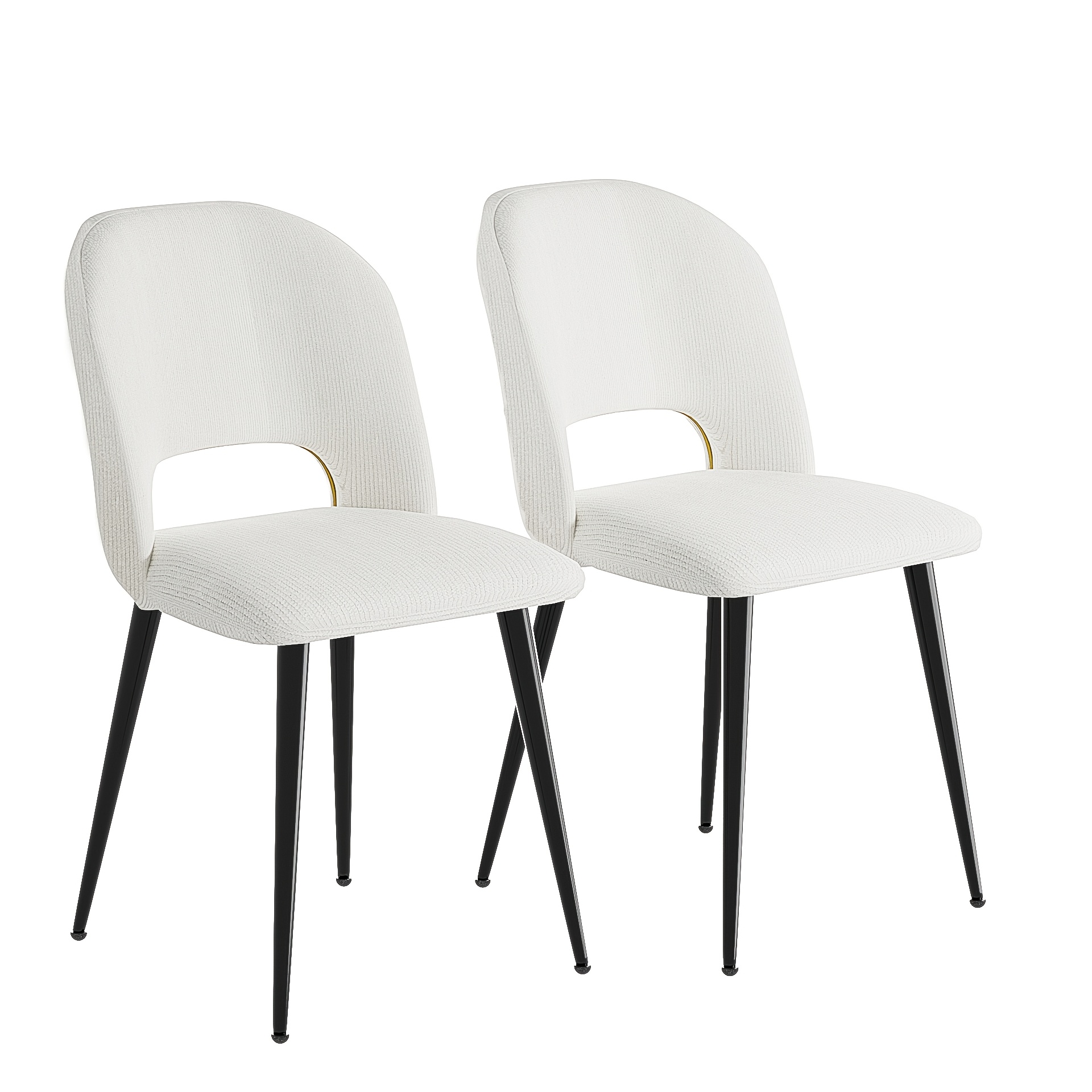 Image of Set Of 2 Kitchen Dining Chairs, Dining Side Chairs, Lounge Chairs, Kitchen Chairs, Garden Chairs, Kitchen Chairs For Dining Room, Living Room, Home, Office, White