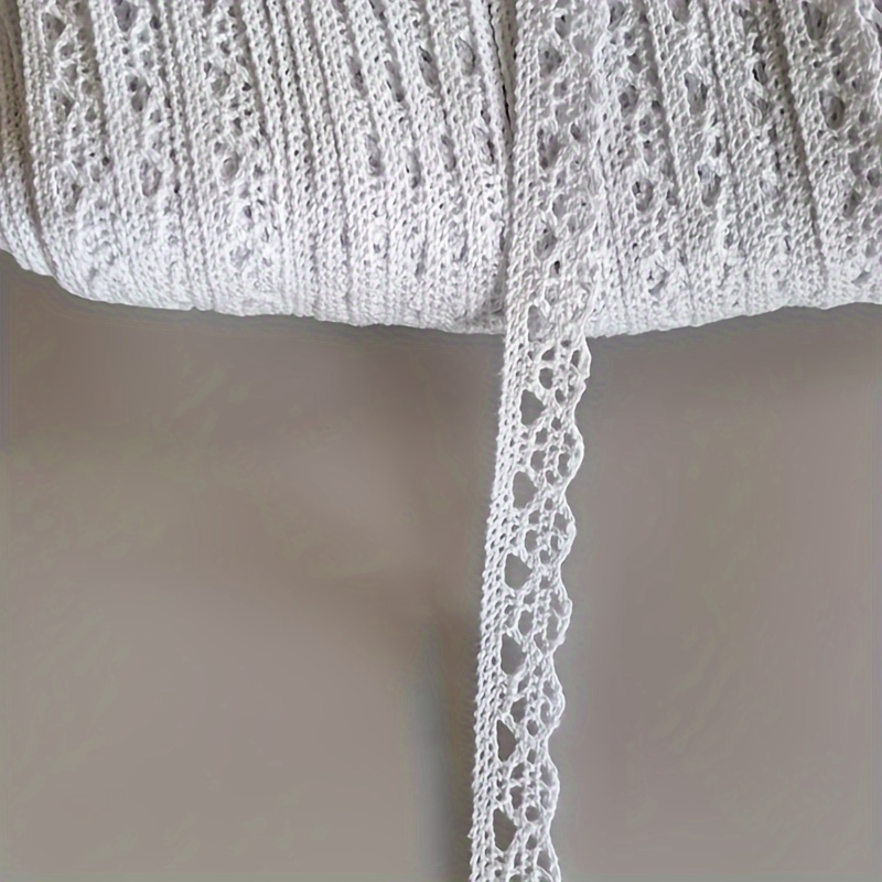 5 Yards 0.5inch/1.3cm Wide Lace Delicate Ribbon For Bridal Wedding Decoration Christmas Package Sewing Craft Supply
