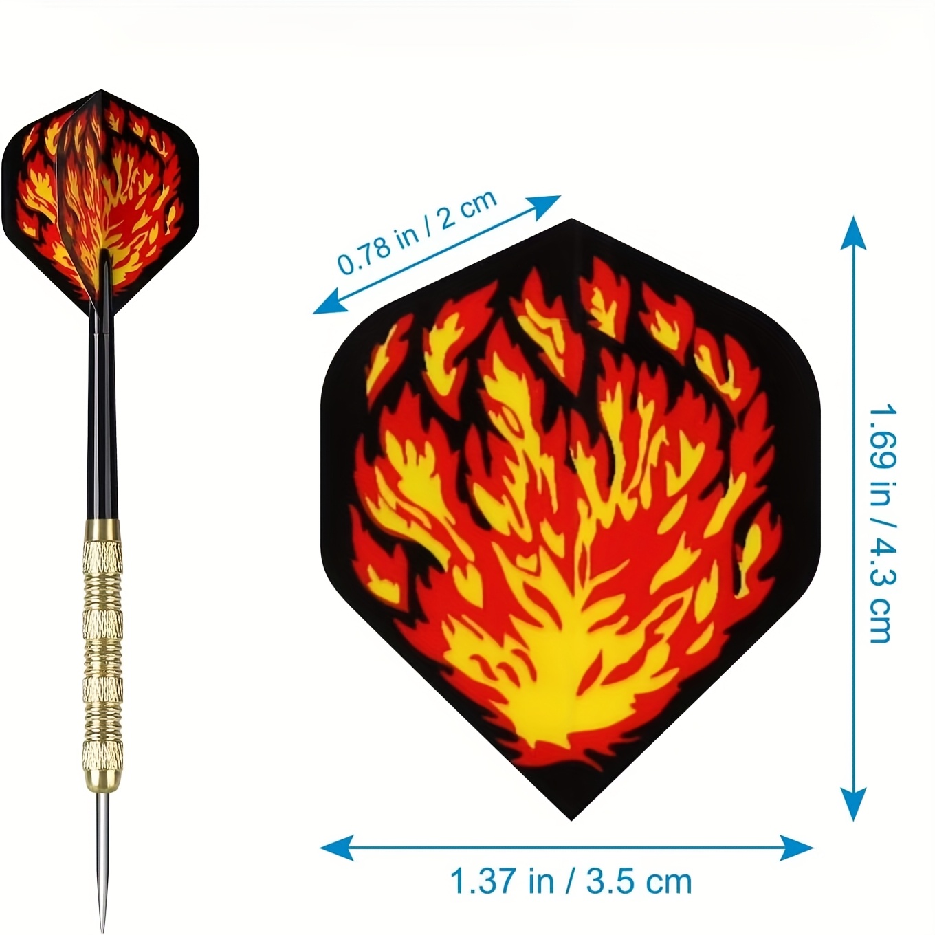 90pcs PET Professional Standard-shaped Dart Flights