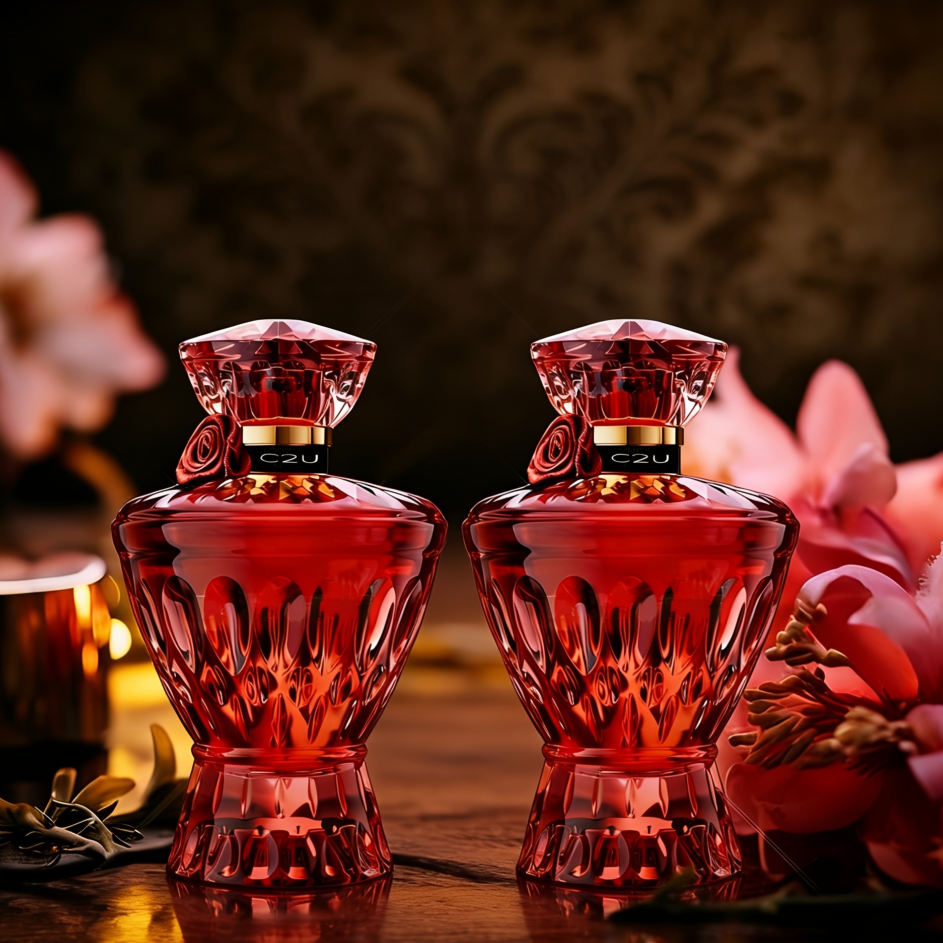 Image of Of Red Crystal Women's Fragrance, Featuring A Floral , Refreshing, And Romantic, Ideal For Weddings And , Making It An Present For Girlfriends And .*2)