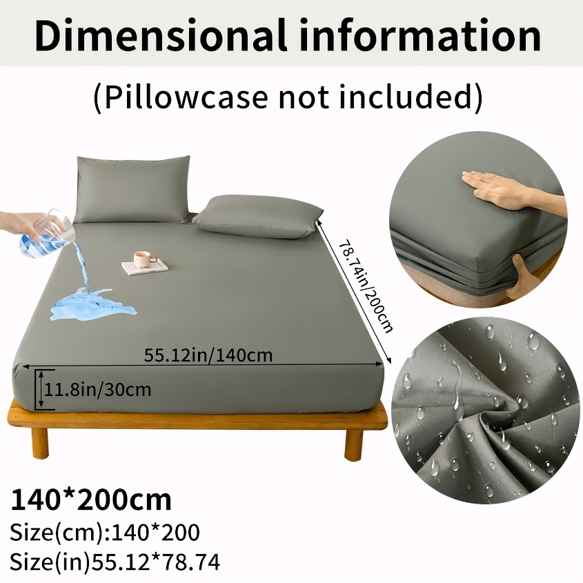 E-shop 1 Stück Einzelschicht Matratzenschoner, ohne Kissenbezug Kissen, weicher bequemer einfarbiger Matratzenbezug für Schlafzimmer Gästezimmer,