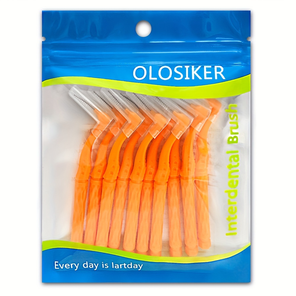 15 L-shaped Angled -dental Brushes For Adults, Designed For Cleaning Between Teeth, Braces, And Orthodontic