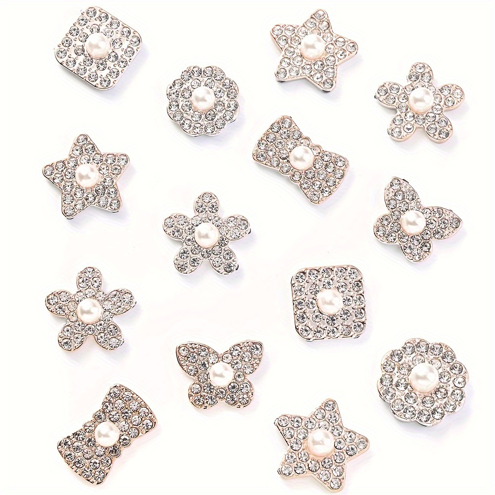 

20pcs Neovivi Acrylic Flatback Beads, Assorted Shapes, No Hole Diy Decor For Clothing, Buttons, Hair Ropes, Phone Cases