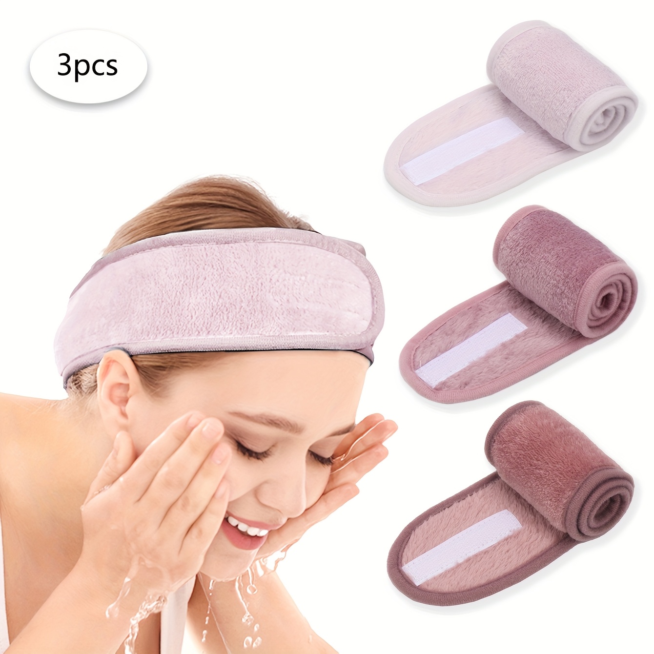 E-shop Mommy And Me Stirnband 3er Set, für Gesichtswäsche, Gesichtsreinigung, Make-up Anwendung, Make-up, Make-up Entfernung und Reisen, geeignet für