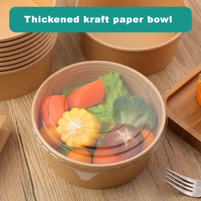 Fit Meal Prep 200 Pack 54 Oz Disposable Take Out Containers Microwaveable Kraft Paper To Go Boxes