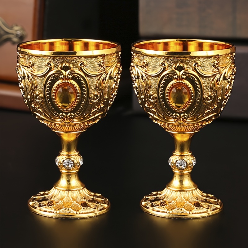 

Burronwood Vintage Medieval-inspired Cups, 2pcs Set - Bpa-, Cold Drinks, Ideal Housewarming Gift