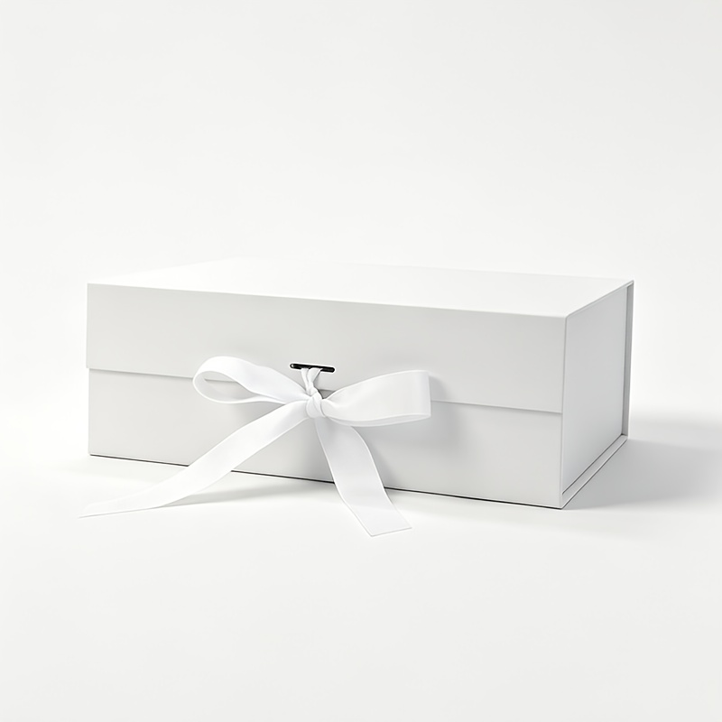 TEMU Gift For Her/him 1pc Luxurious Magnetic Gift Box Suitable For Birthdays, Weddings, Anniversaries - Magnetic Lid Closure With Ribbon Bow, Elegant