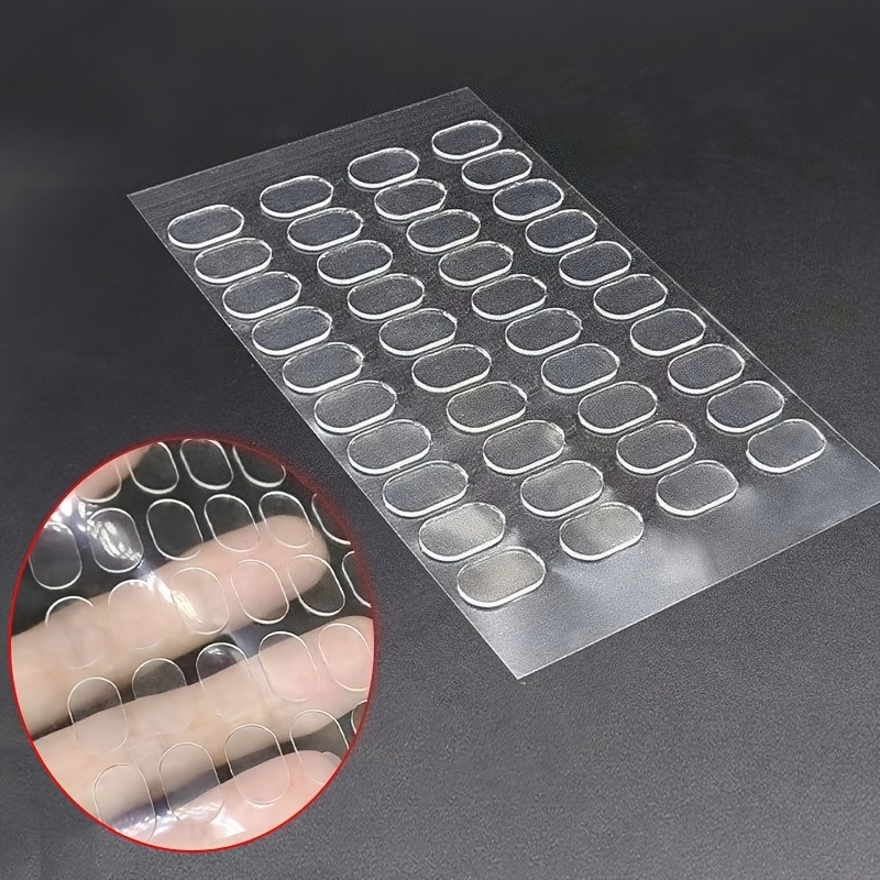 40 piezas de puntos adhesivos transparentes de   cara   - cinta nano removible para   figuras de     y bases de muñecas, almohadillas adhesivas invisibles para coleccionables, juguetes y soportes de exhibición (montaje sin daños)