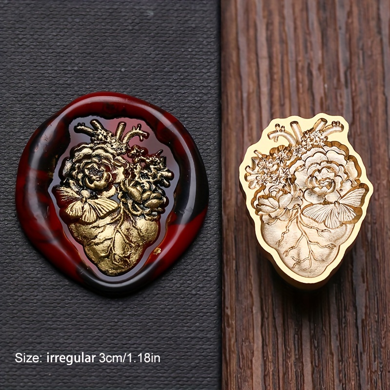 1pc Halloween Series Wax Seal Stamp, Pumpkin Lantern Witch Embossed Stamp Head Birthday Card Envelope Seal Decoration, 2024 New