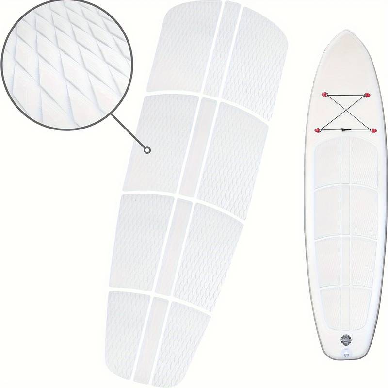 Pads De Traction Antidérapants Hexagonaux Pour Surf, Paddle, Skimboard - Motif 3D En Nid D'abeille, Imperméable