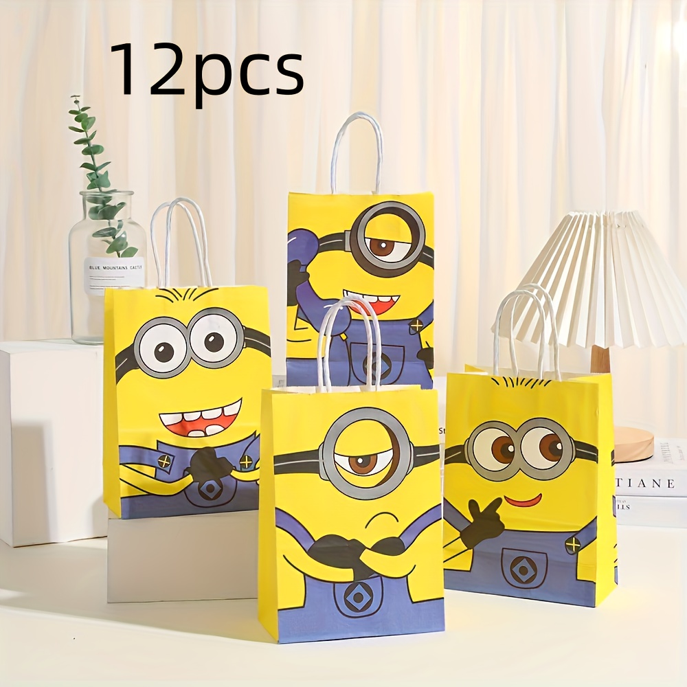 

12-pack Themed Paper Gift Bags With Handles, Universal Celebration Party Favor Bags For Birthdays, Weddings, Christmas, Thanksgiving - No Power Needed, Fit