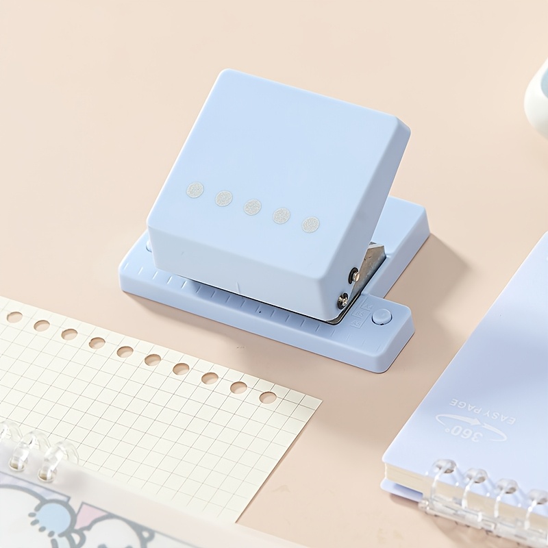 TEMU 1pc Punch, Loose-leaf Binder Punch, Suitable For A4, A5, B5 And Various Types Of Paper Manual Punching Tools, Loose-leaf Notebook, Office And