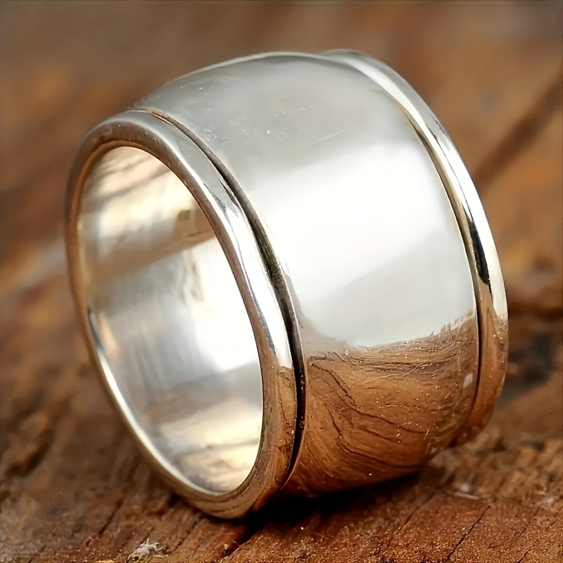 TEMU Anello Cilindrico Largo Stile Hip-Hop per e Donne, Accessorio di Moda per Feste, e Carnevale, Personalit�