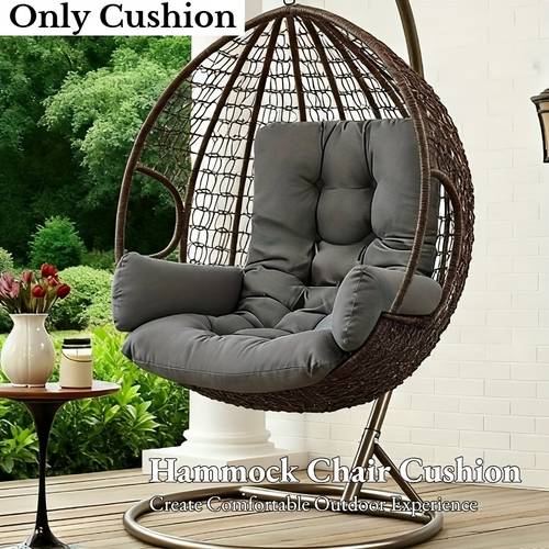 cushion chair not included velvet hanging basket chair cushion egg shaped rocking cushion suitable for indoor room bedroom relaxation adult seating garden furniture decor