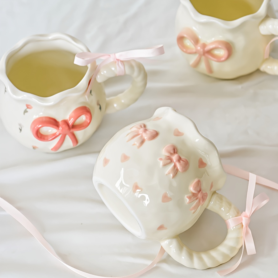 creative 3d embossed hand painted ceramic coffee - Temu