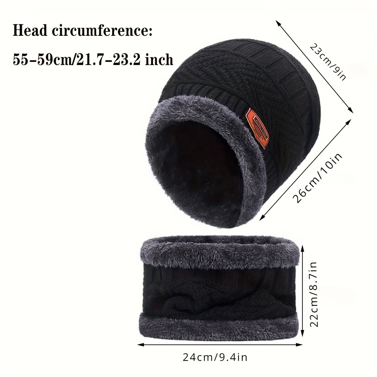 2 peças + 1 par de conjunto de  , cachecol e luvas de   para inverno com proteção para pescoço - acessórios para ciclismo ao ar livre detalhes 2
