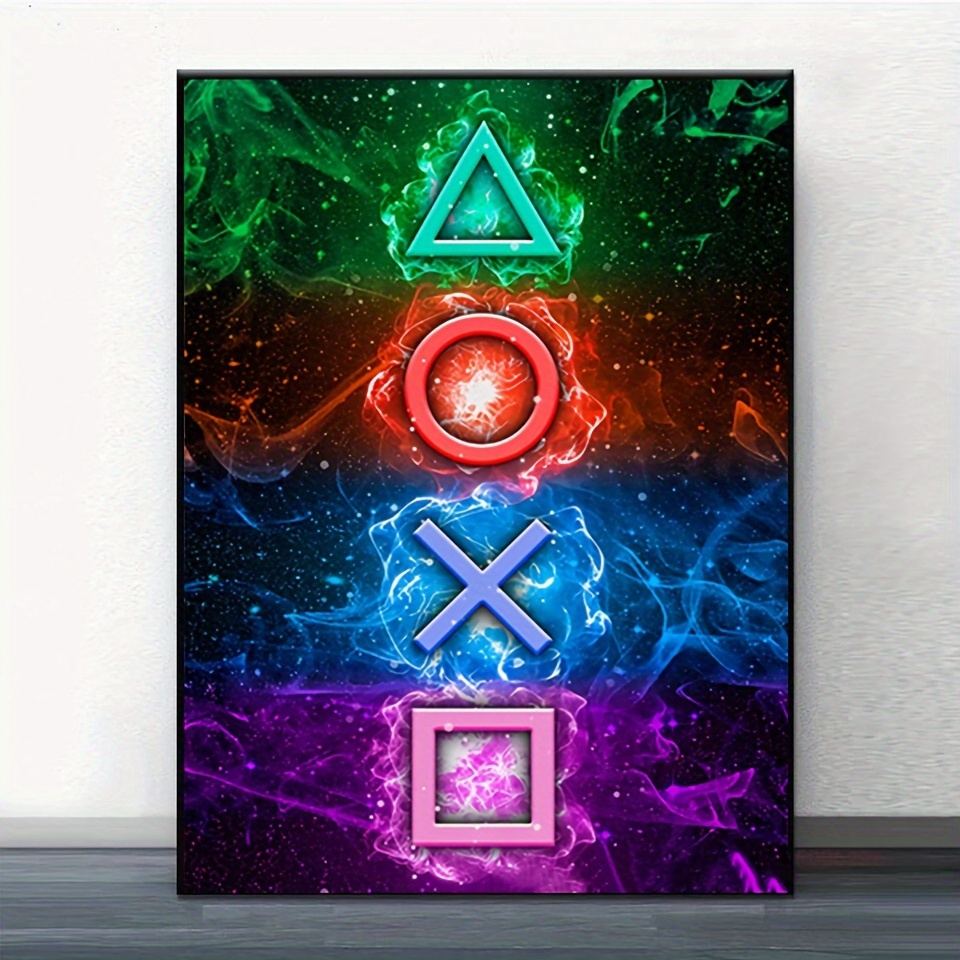 

Diy 5d Diamond Painting Kit, 30x40cm Frameless Gaming Logo Mosaic Art, Full Drill Round Acrylic Diamonds, Handcrafted Embroidery Cross Stitch Wall Decor