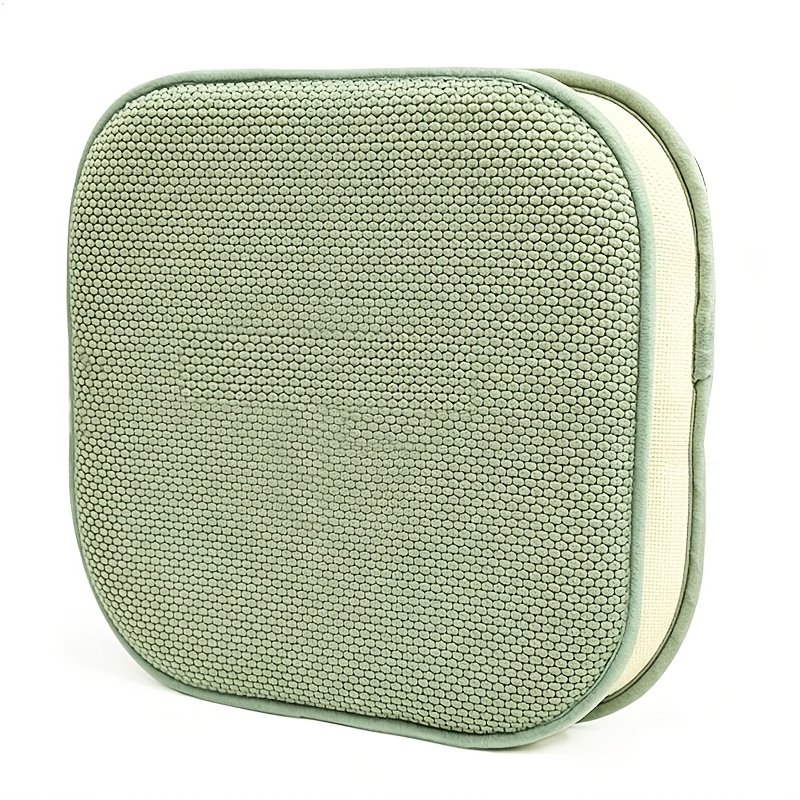 Image of 2pcs Memory Foam Chair Pads, No Slip Back Chair Cushion, For Dining Room, Kitchen, Or Outdoor Patio Seats, Machine Washable, 40*40cm/15.7*15.7in