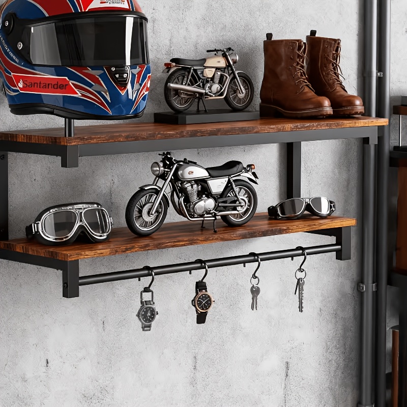 TEMU Wooden Helmet Rack, Motorcycle Equipment, Motorcycle Additions, Home Display, Adult Users, Household Goods, Highquality Wood, Motorcycle