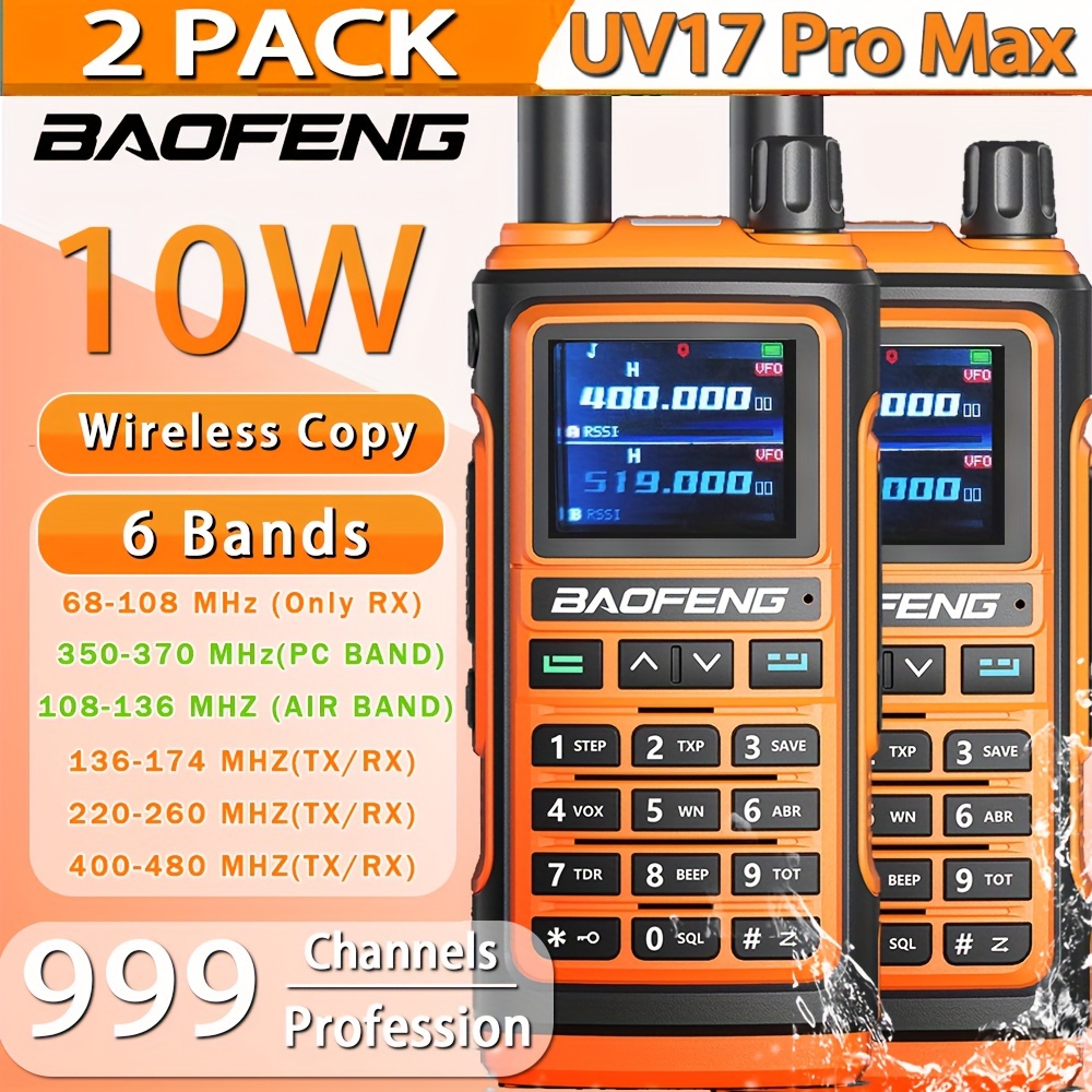 Baofeng GT-68 [4 Packs] FRS Radios | License-free | Typc-C Charging |  CTCSS/DCS
