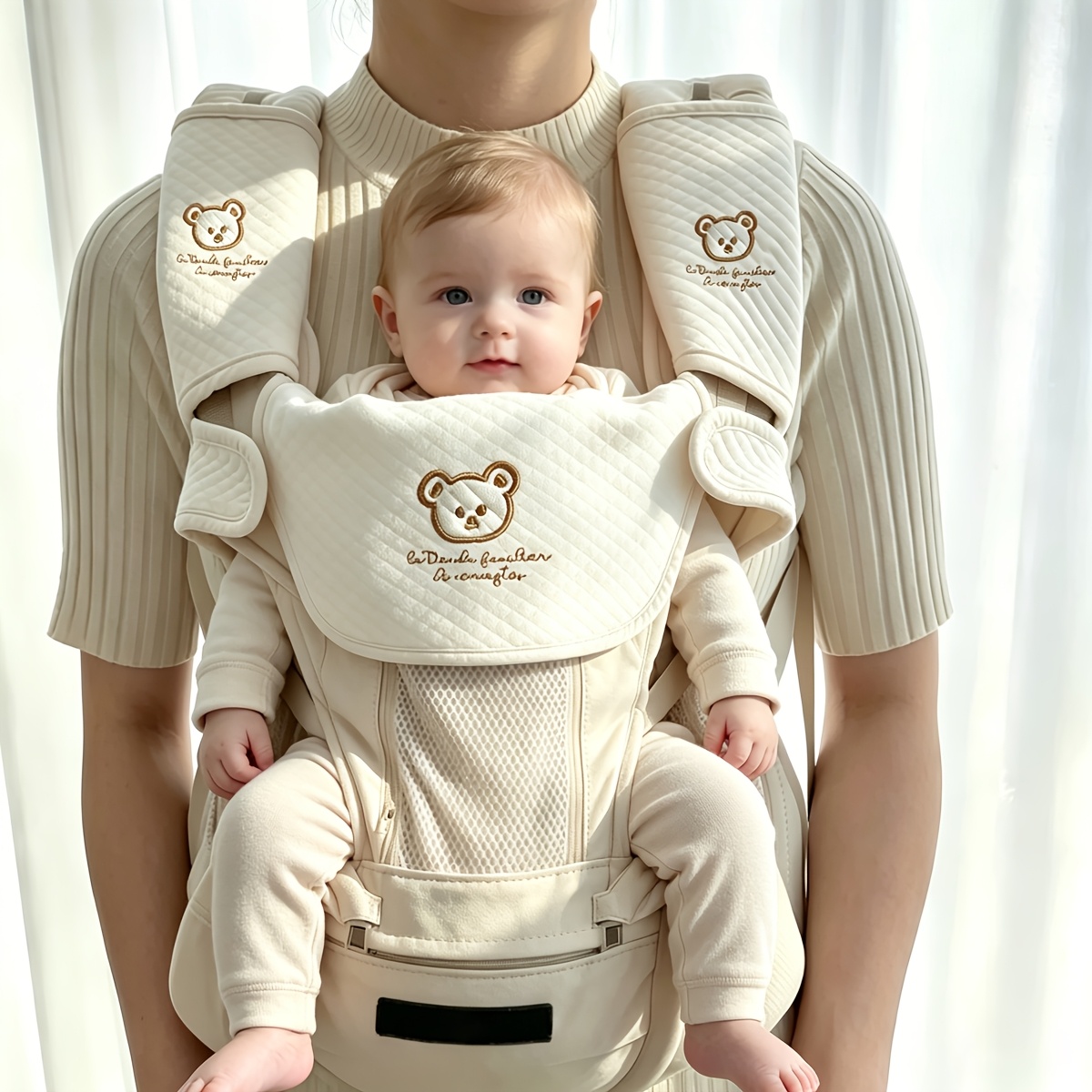 Conjunto de 3 Peças de Babador Tipo Estilingue para Bebê