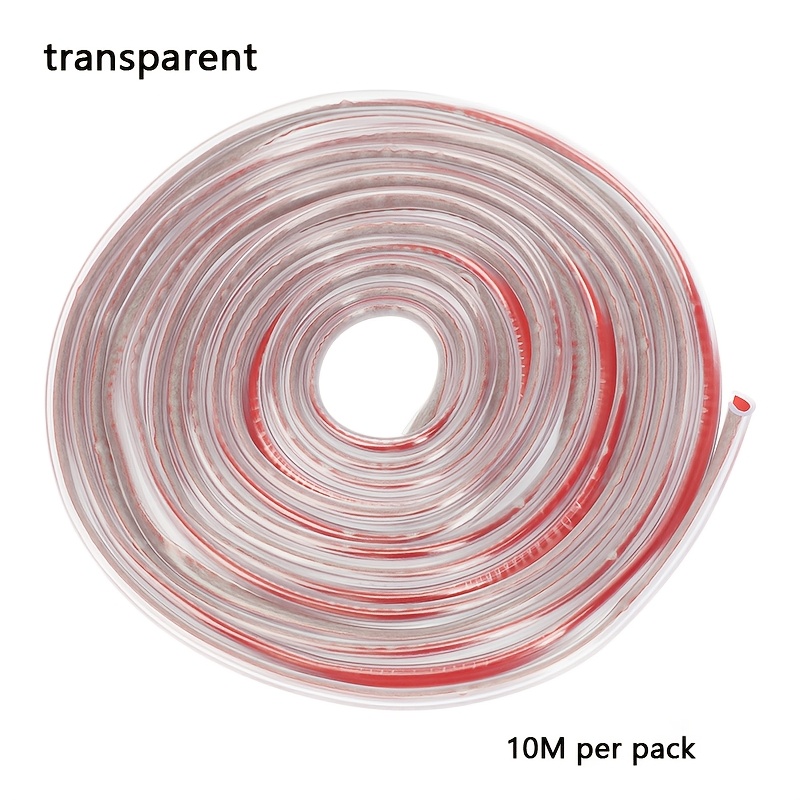 Image of 10m Car Anti-collision Strip Car Door Edge Sealing Strip Invisible Anti-scratch Strip U-shaped Anti-scratch Strip Car Body Protection Anti-rub Strip