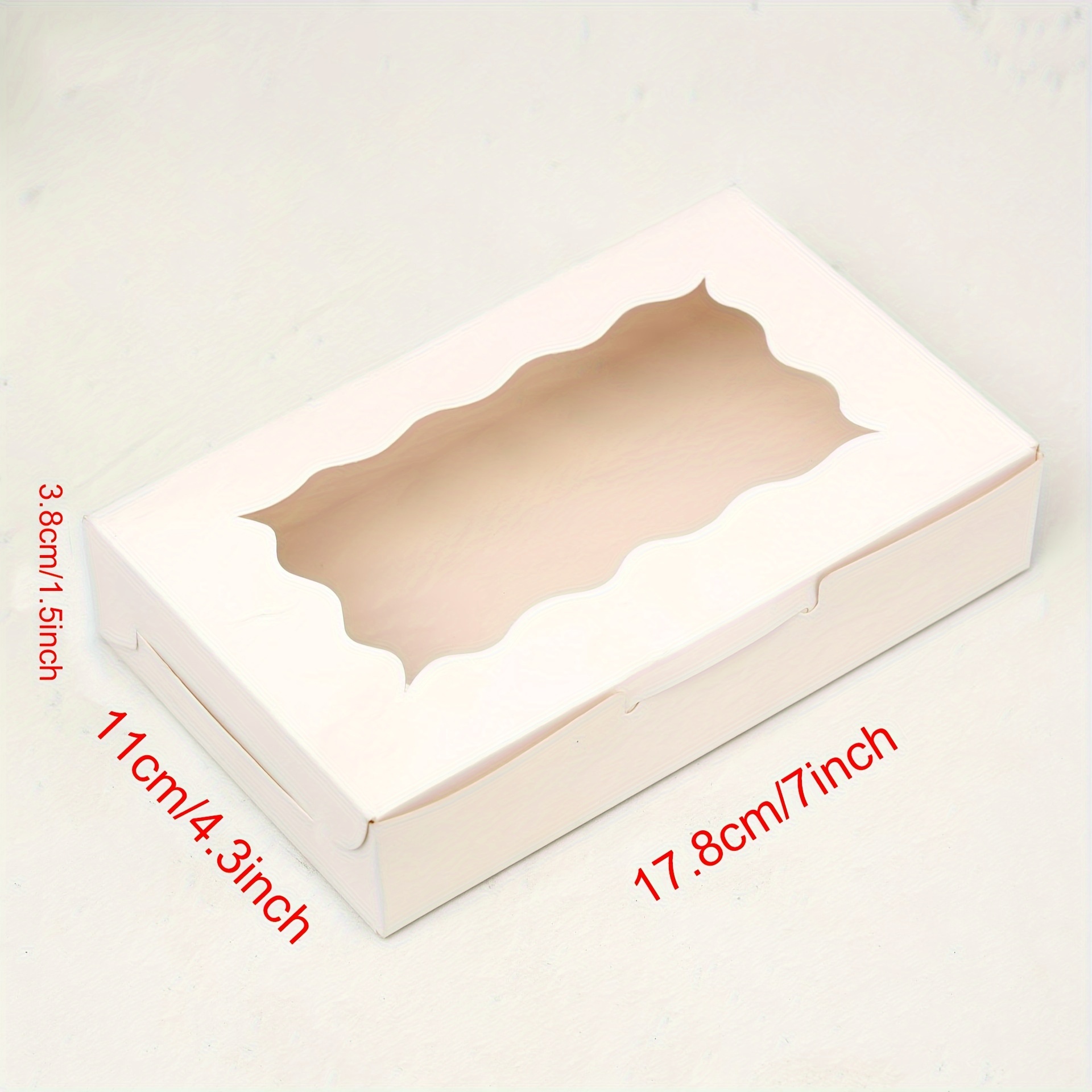 12pcs Boxes With Window - Perfect For , Cupcakes & Desserts - Ideal For Weddings, Birthdays & Holidays - Paper Treat Containers