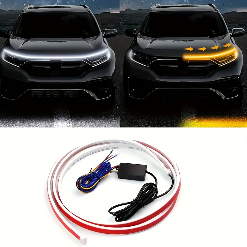 

Dynamic Scanning Car Hood Lights 12v, Flexible High Brightness Led Strip Lights,