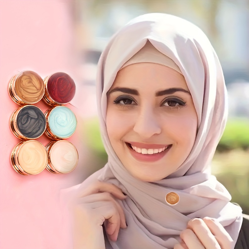 Muslim Hijab Pins Islamic Scarf Pins Arab Shawls Pin Multicolor Pearl Pins  Clips