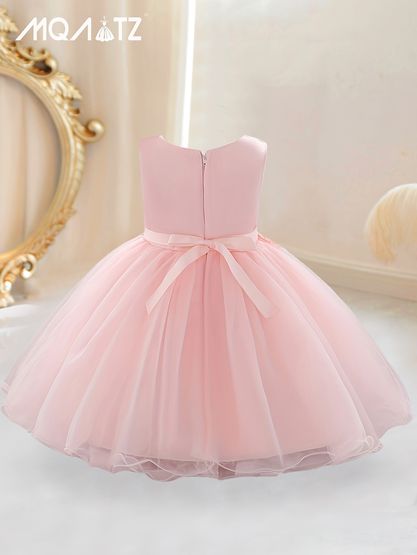 New Gorgeous Gown Dress Baby One year old Birthday Flower - Temu