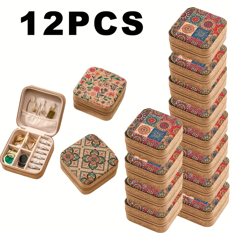6pcs 12pcs 18pcs vintage jewelry storage box set suitable for necklaces rings bracelets travel and daily use jewelry boxes Product details 2