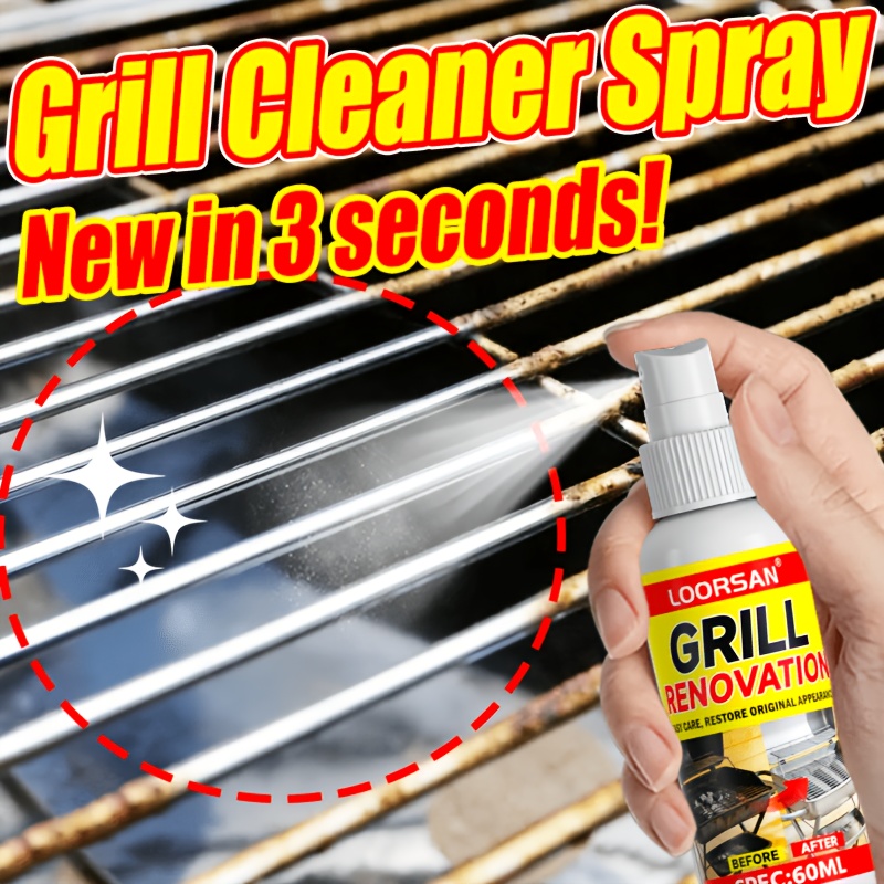 magical metal grill cleaning spray powerful cleaner suitable for renovating courtyard grills baking ovens range hoods ovens stoves etc   quick results