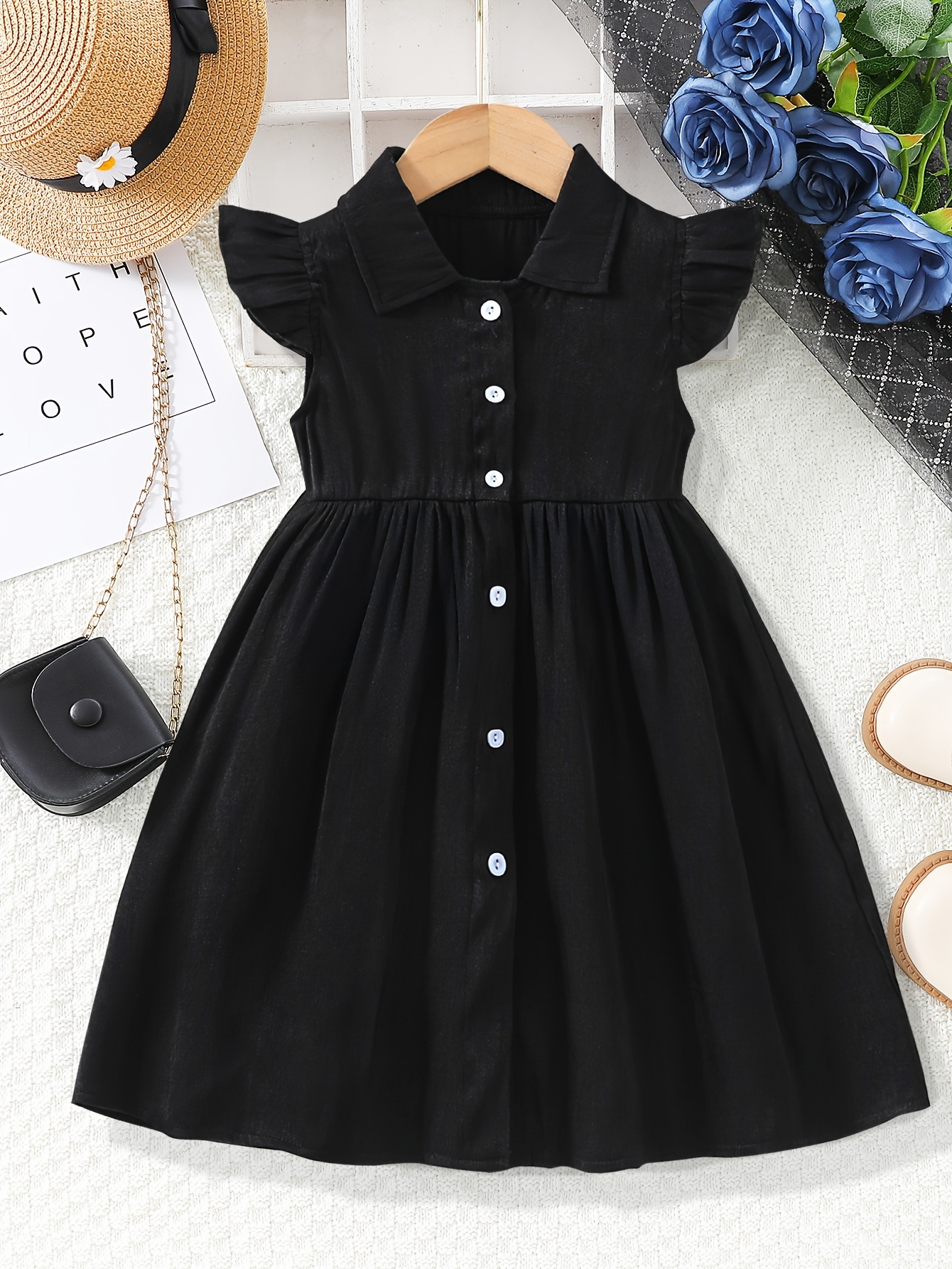 who created little black dress Dewlily Puff Sleeve Dress Korean Fashion Teens 20s 30s Cute Date A-line Office Style Off Shoulder Plain Simple