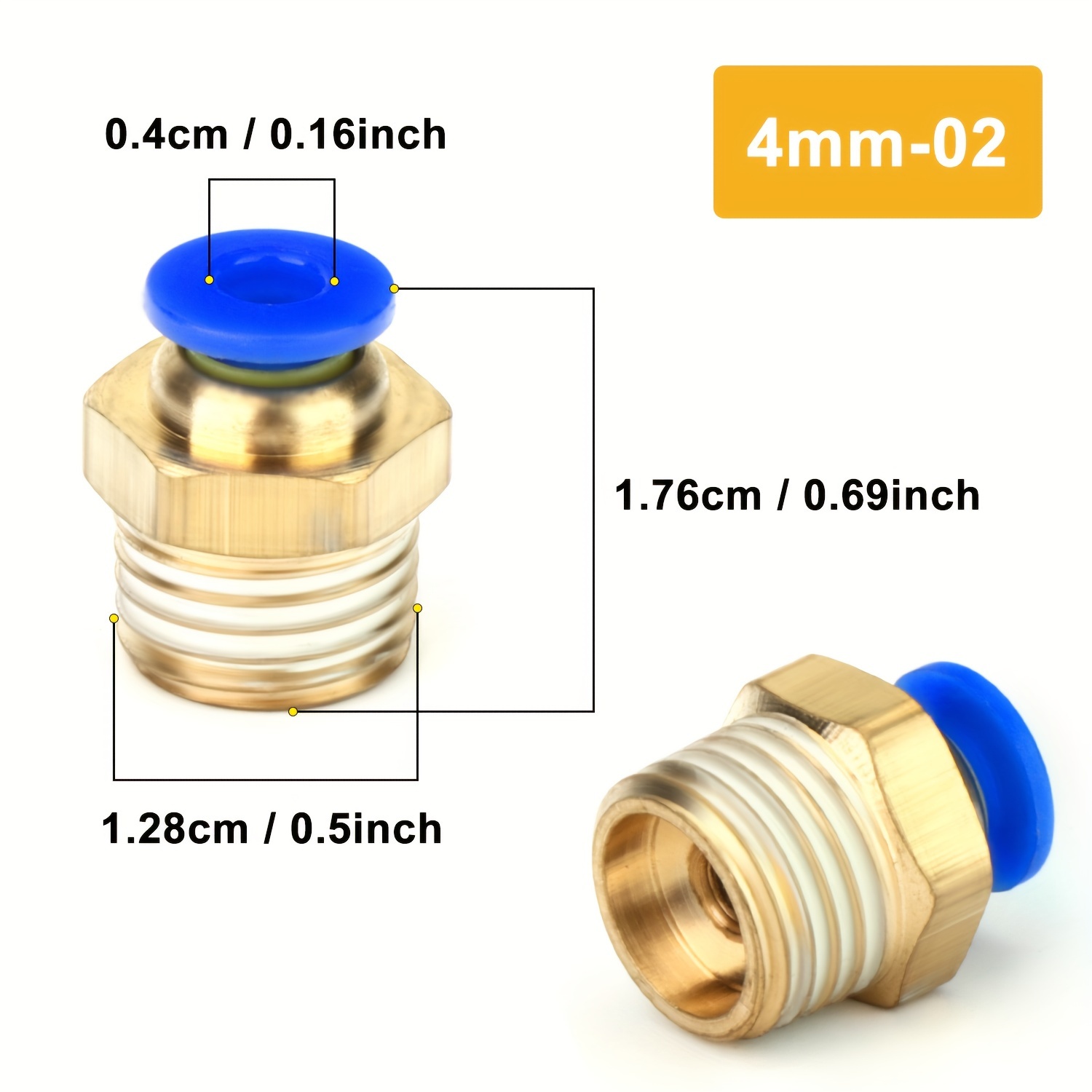 Tee Per Tubi 4mm Raccordo A T Push-to-connect 4mm (5/32) - Per - Foto 6