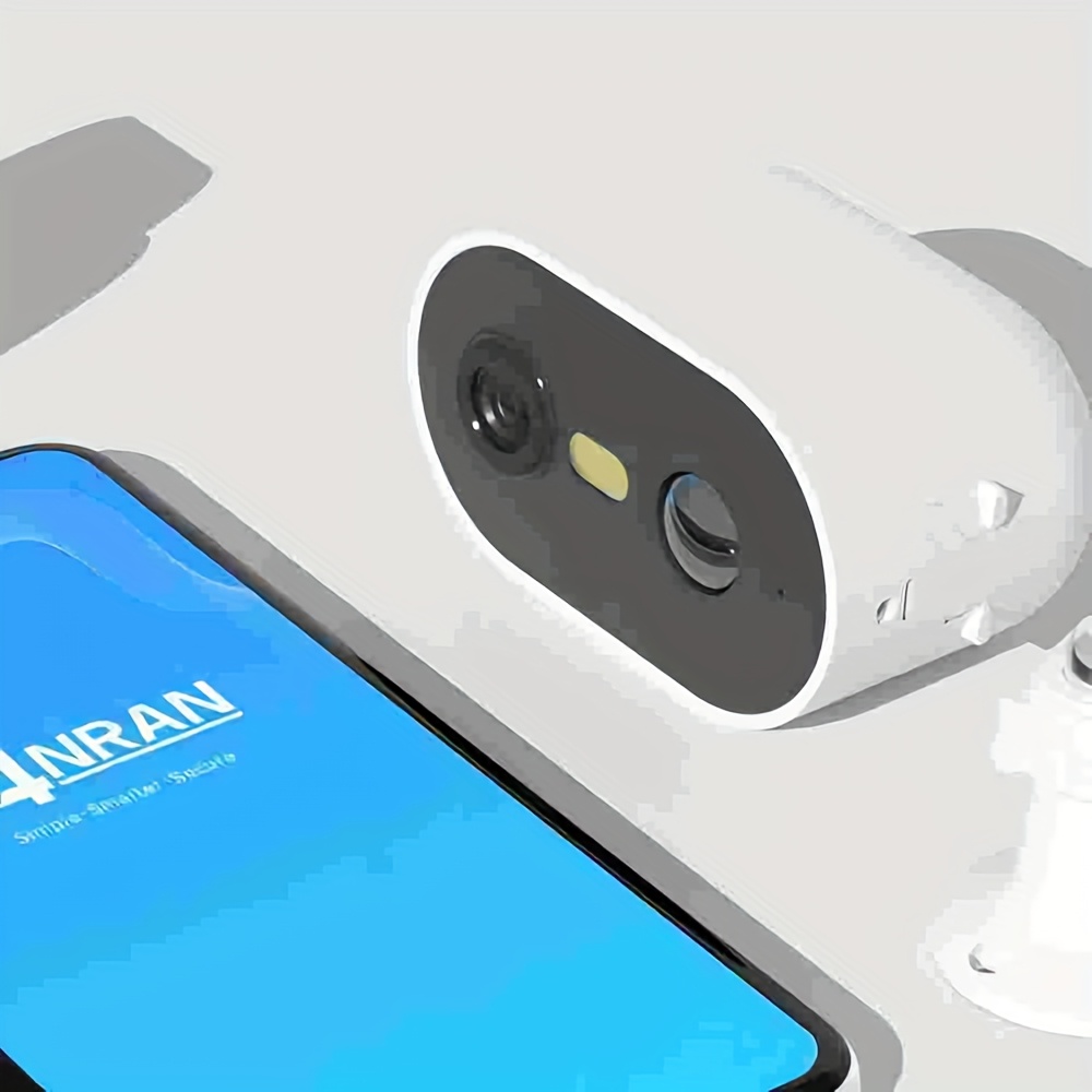 ANRAN 2K Caméras de Sécurité Sans Fil Extérieures, Détection de Mouvement IA & Vision Nocturne Couleur, Caméras de Sécurité Domestique, Audio Bidirectionnel, Alarme Sirene avec Projecteur, Alimentées par Batterie, Supporte Exclusivement le Stockage Cloud