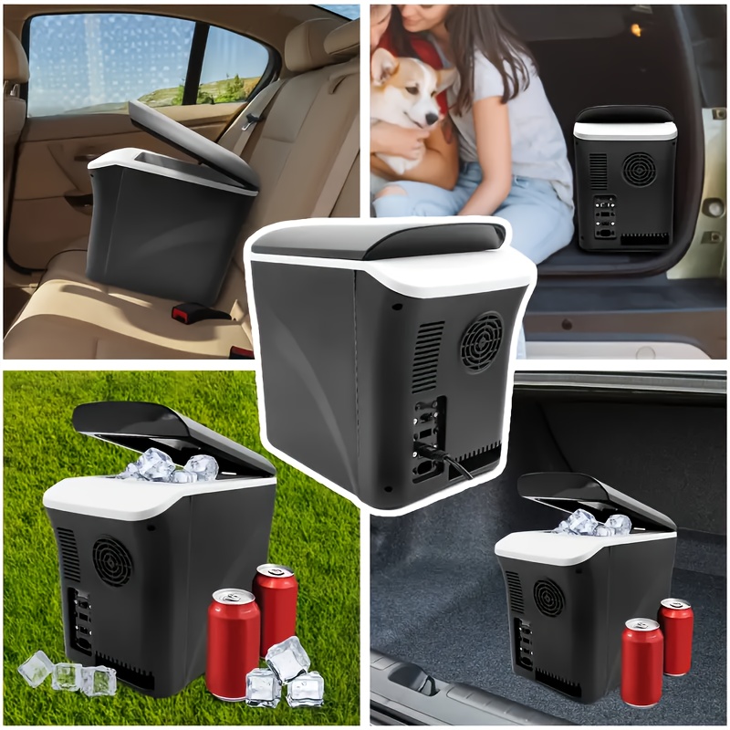 1.98gal Portable Fridge, 12 Volt Car Refrigerator with Cooler and Warmer, Fast Cooling Multifunctional Portable Freezer for Car, RV, Truck, Boat, Van, Travel, Outdoor Camping