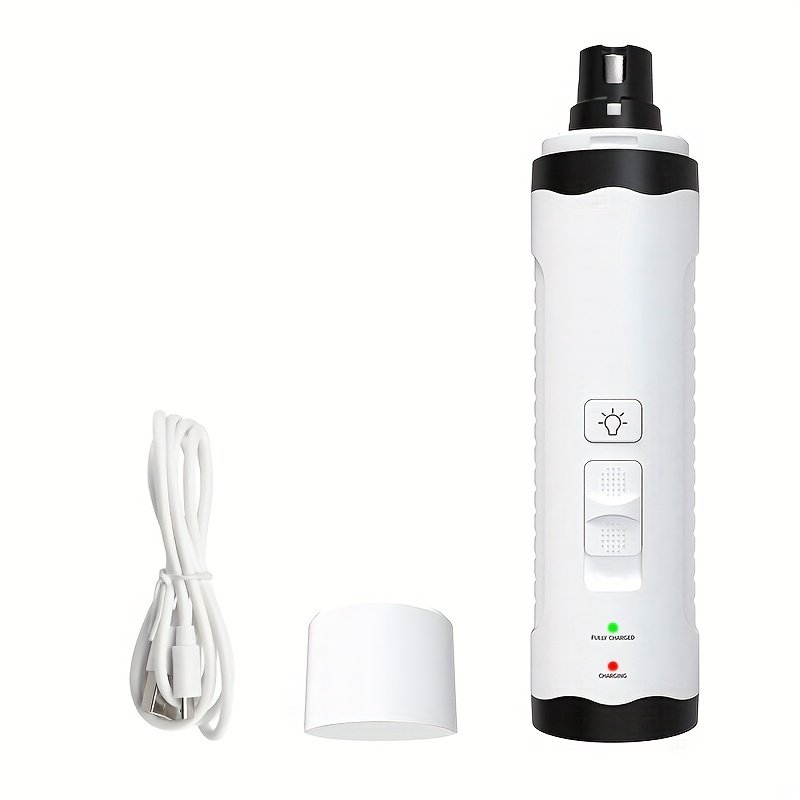 TEMU [quiet Pet Nail Grinder] Quiet Electric Pet Nail Grinder | Usb Rechargeable Dog Nail Clippers, Electric Paws Nail Grooming Trimmer Tools