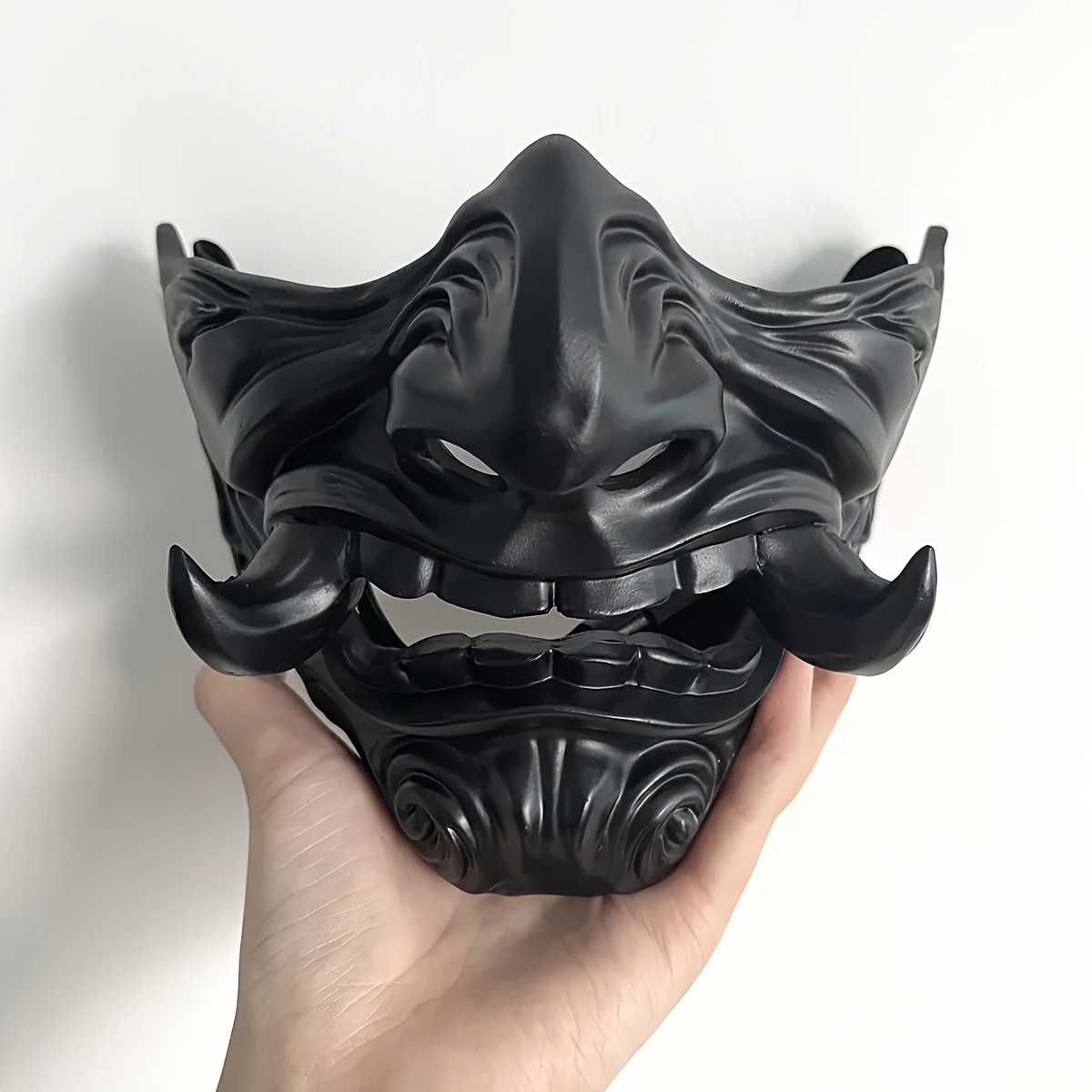 

1pc Unisex Warrior Resin Mask - Half-face, Industrial Style For Parties & Masquerade Balls