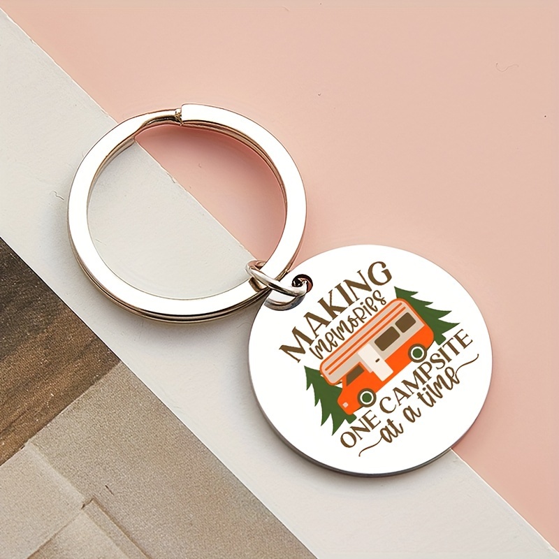 NOPKESV Portachiavi Camper, pratico e alla moda, per camper, per viaggiatore, per campeggio, traino da viaggio, design accattivante, regalo versatile, accessorio elegante