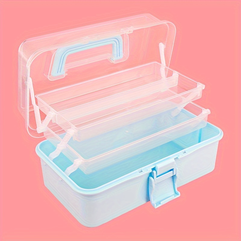 Plastic Tool Box Container Case, Art Supplies Storage Box