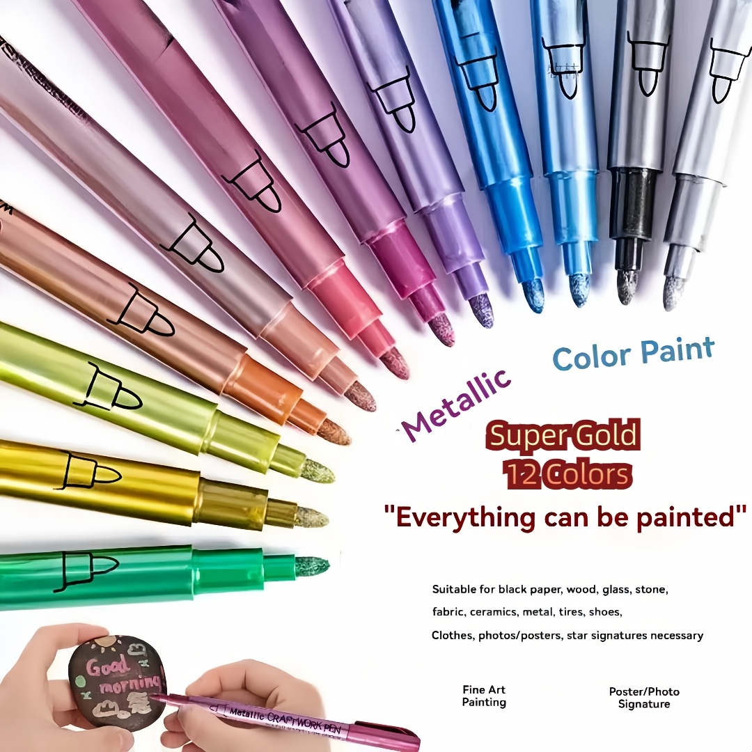 metallic acrylic paint markers vibrant copper Temu Philippines