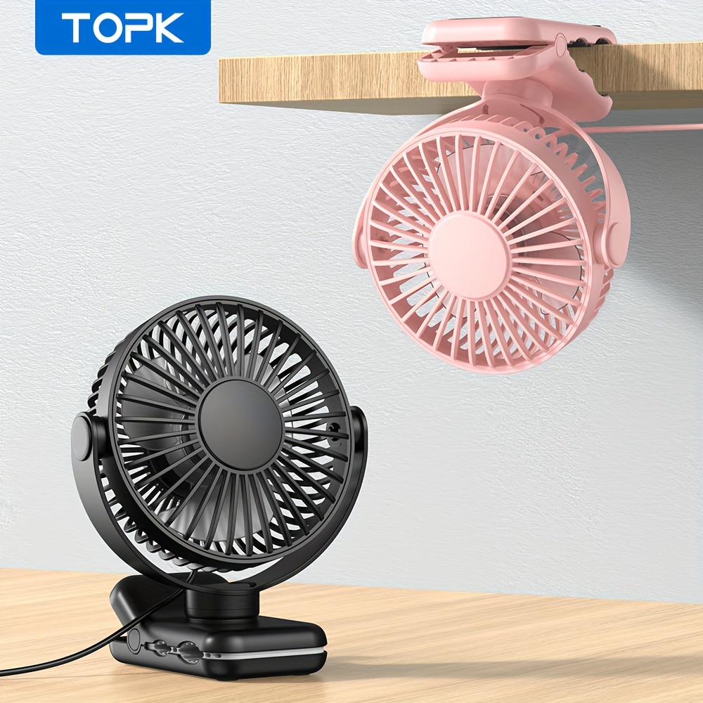 

Topk Small Usb Desk Fan, 1.2m - For , Portable - Portable Personal Fan For And