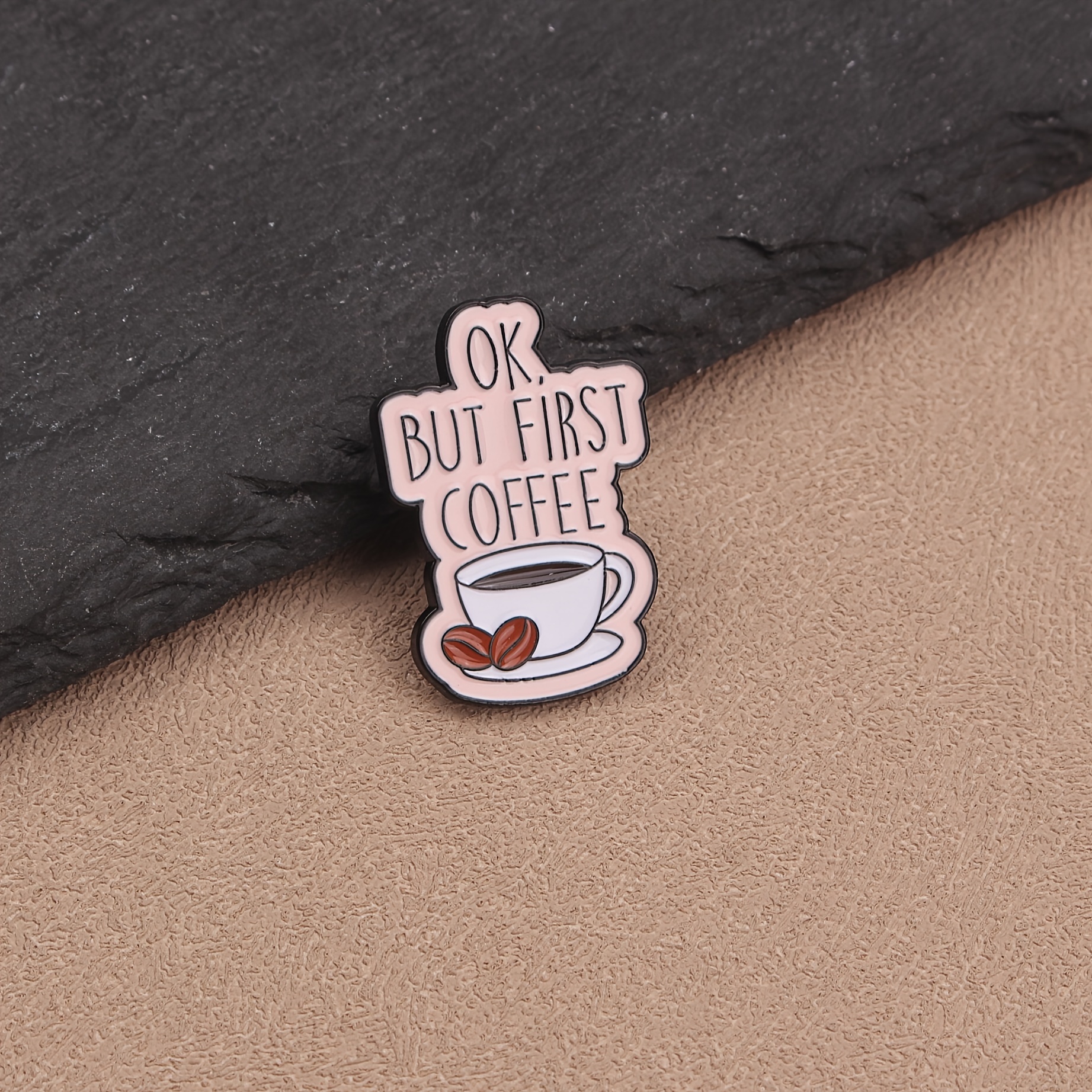 Coffee Pattern Accessory Enamel Pin for Bags